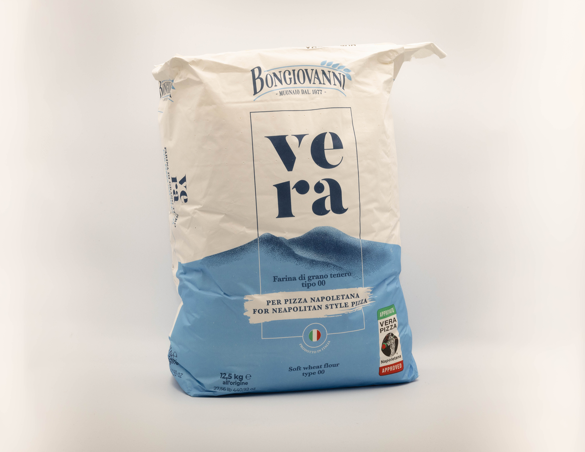 Vera Tipo 00 mel fra Bongiovanni, italiensk pizzamel