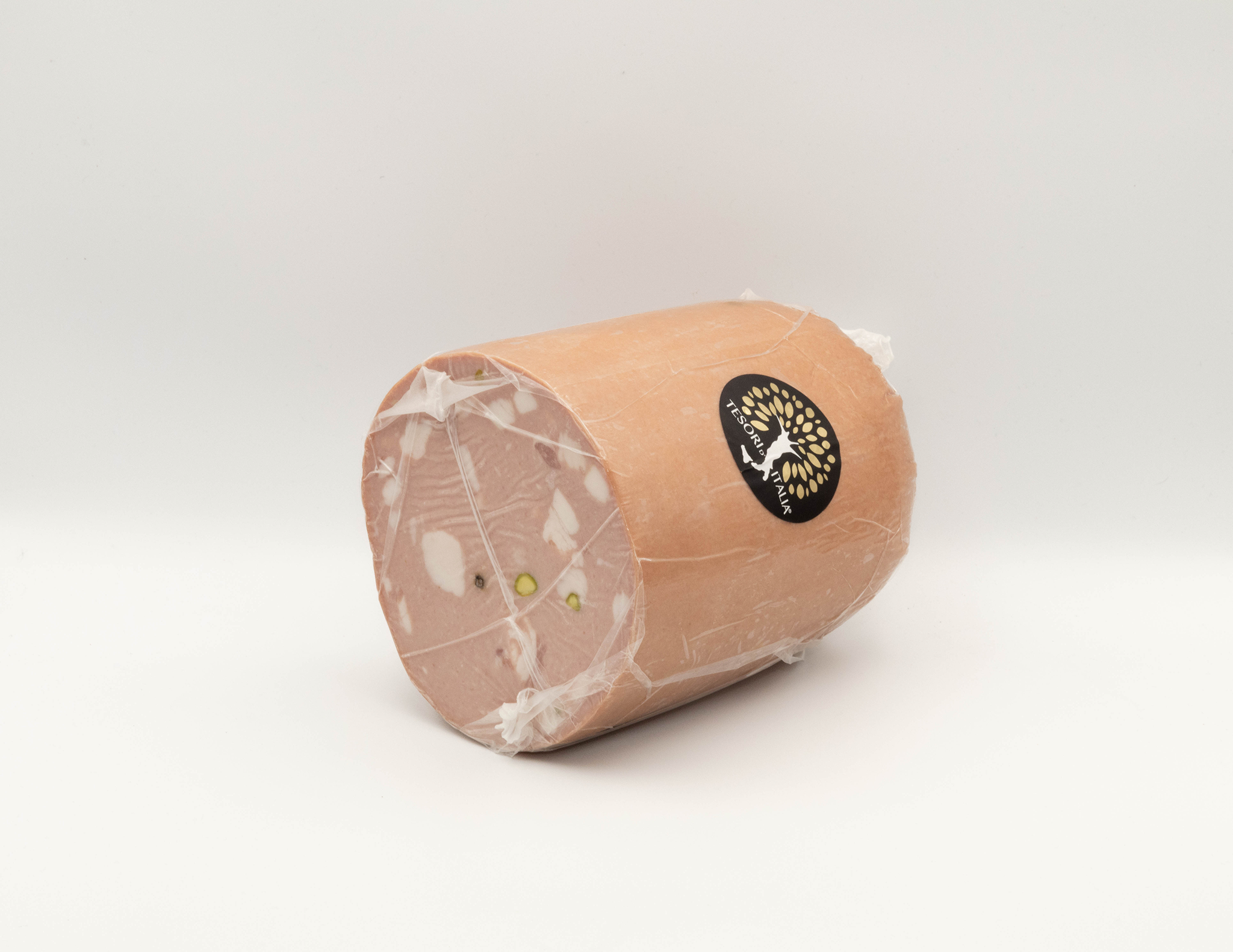 Mortadella med pistacienødder, italiensk charcuteri
