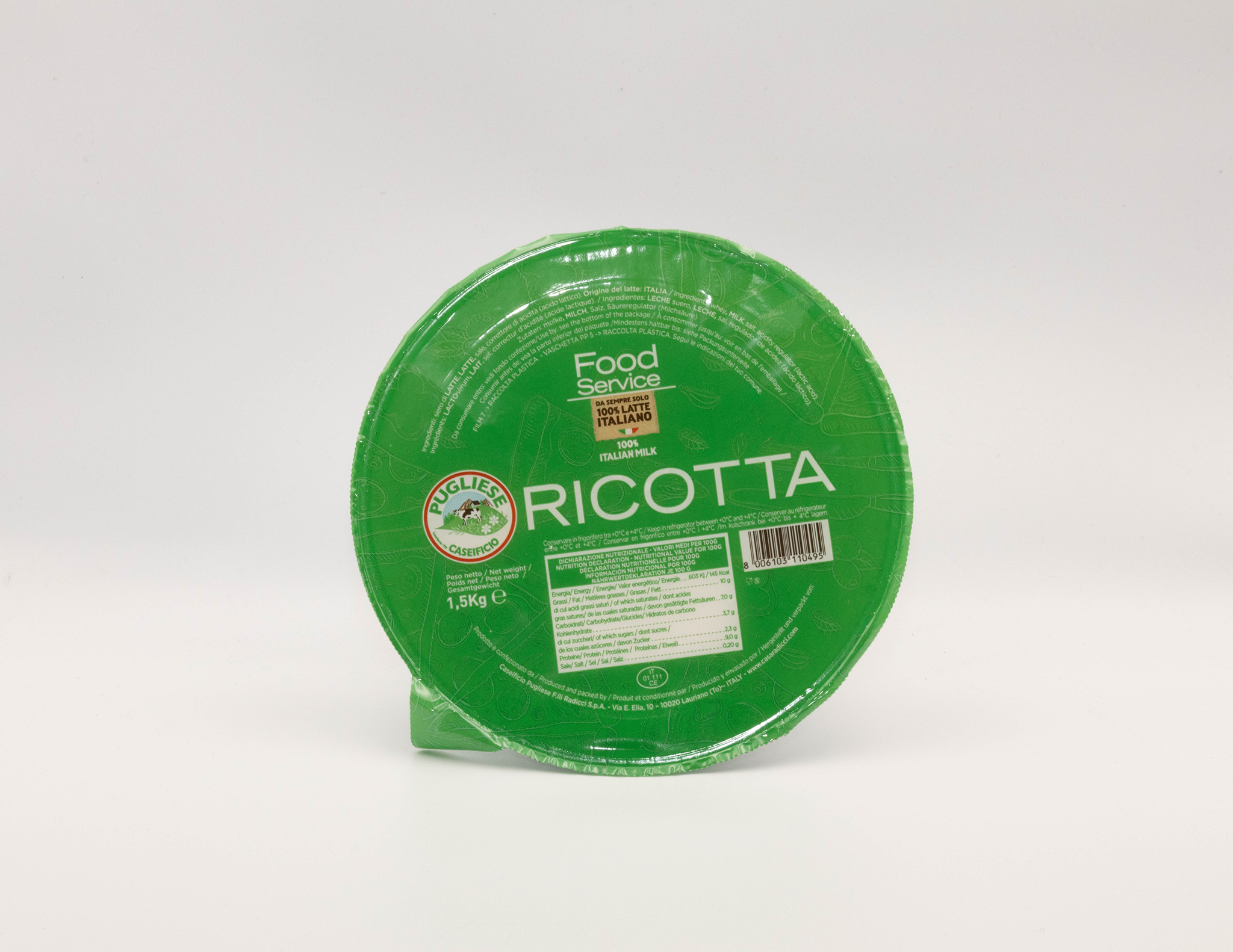 Ricotta, italiensk valleost