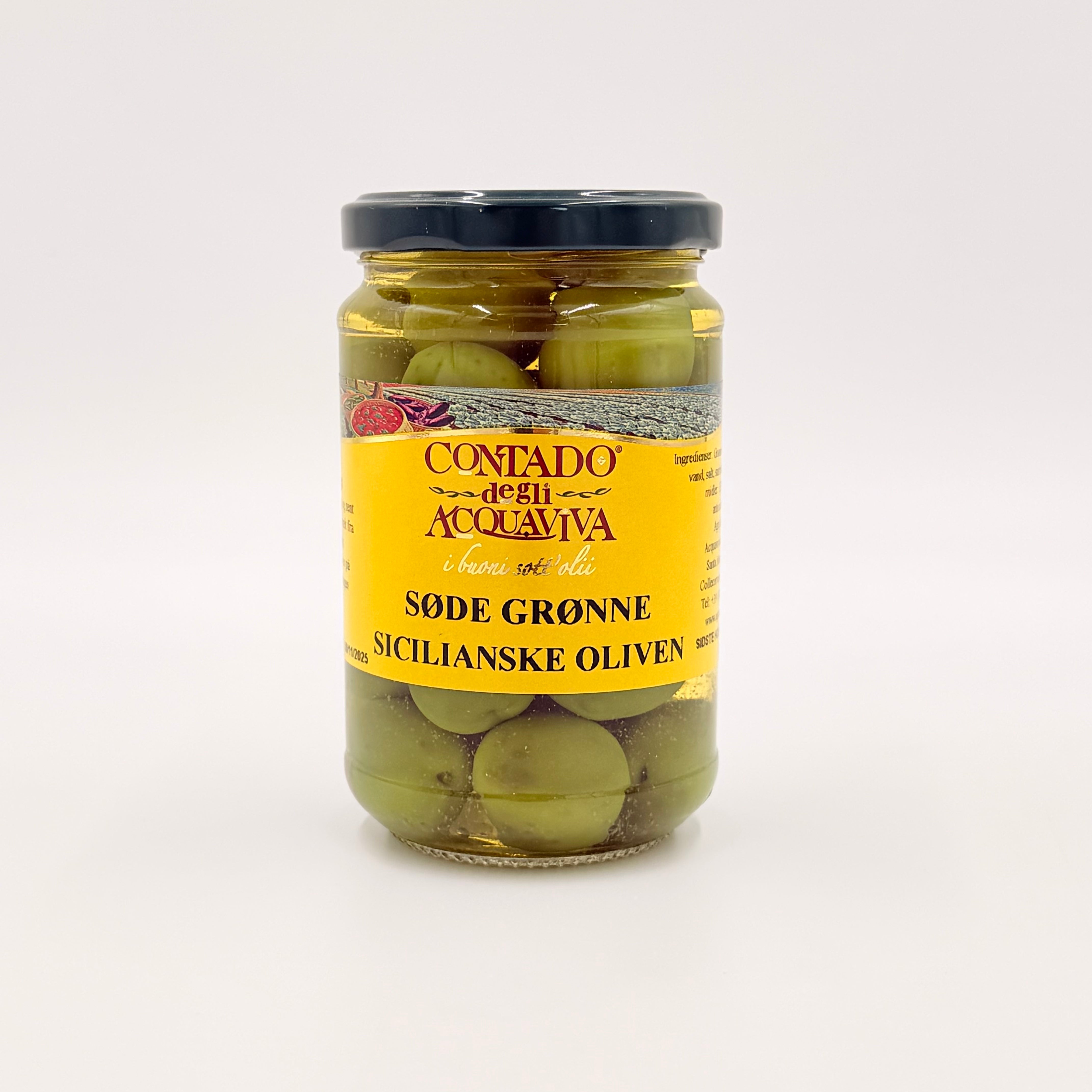 Grønne Castelvetrano Oliven (Lille)
